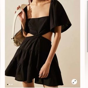 Free people black mini dress